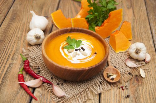 Spiced pumpkin soup