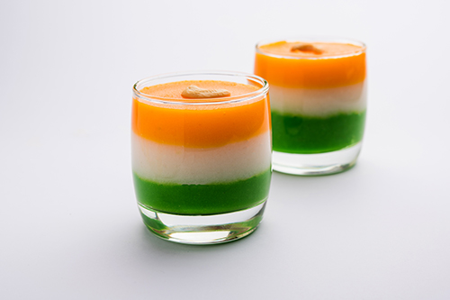 Tricolor Fruit Parfait