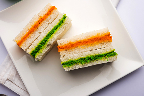 Tricolor Sandwiches