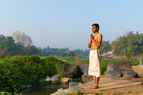  Prayer pose – Pranamasana. 
